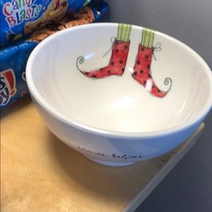 Rae Dunn Santa’s Helper Christmas Elf cereal Bowl